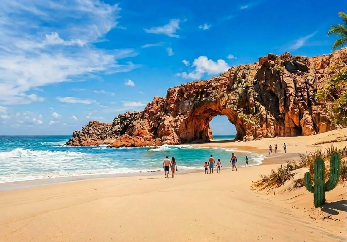 Pedra Furada em Jericoacoara, no litoral do Ceará